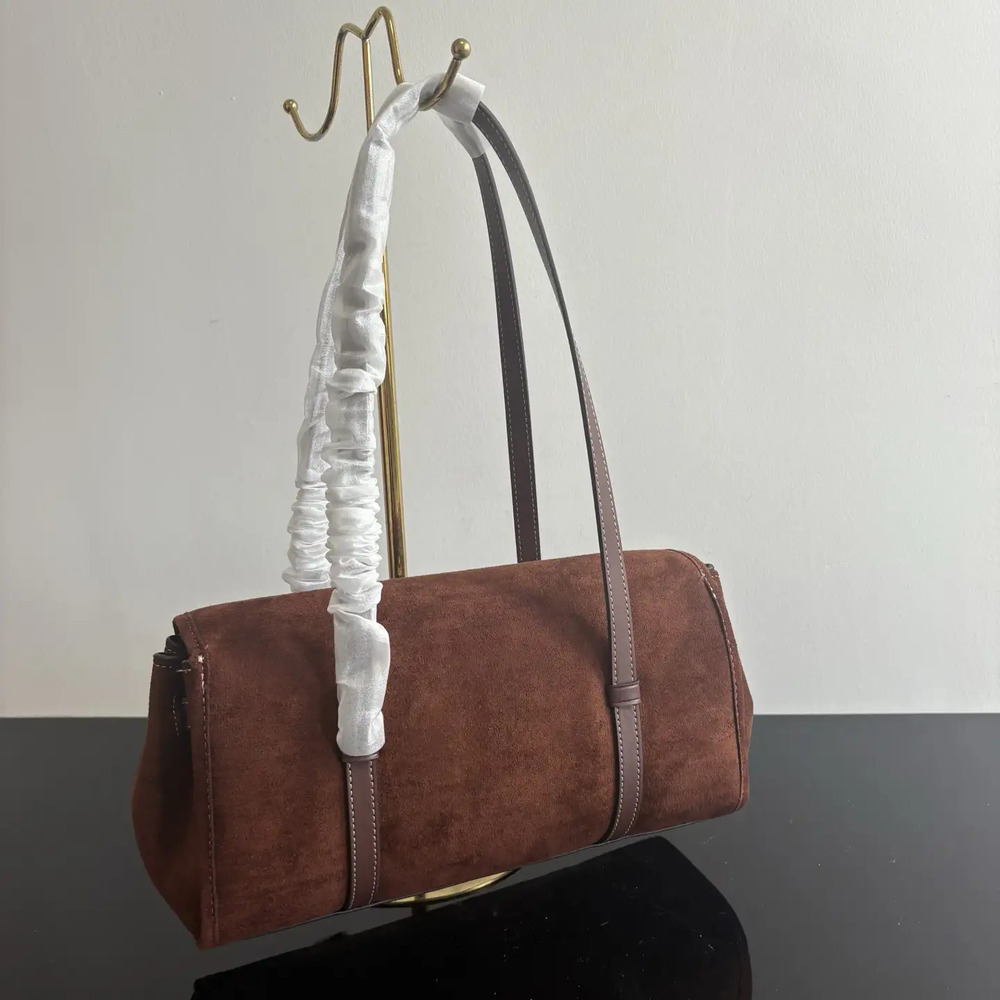 Coach Vintage Brown Suede Underarm Bag - Picture 4 of 7